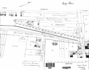 Neckarsulm: Empfangsgebäude Verwaltungsgebäude Lageplan (untere u.obere Bf's-Straße)