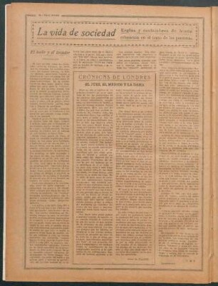 Crónicas de Londres : El juez, el médico y la dama