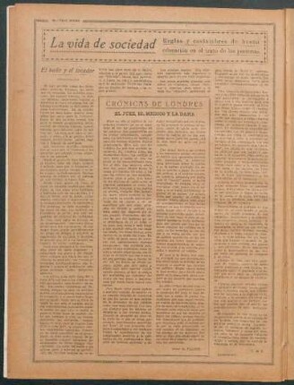 Crónicas de Londres : El juez, el médico y la dama
