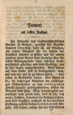 Leitfaden zu den ersten Anfangsgründen einer richtigen Landwirthschaft