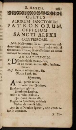 281-291, Confessoris; ...