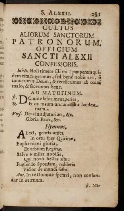 281-291, Confessoris; ...