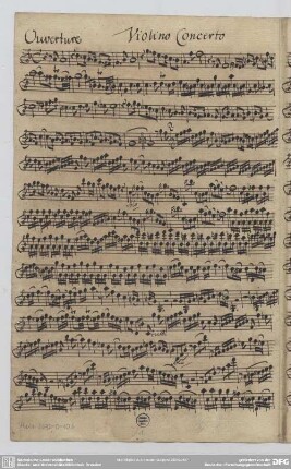 Suites - Mus.2392-O-10b : vl, strings, bc - F; TWV 55:F 13