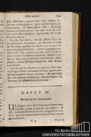 Caput IV. De Sacerdotibus Ethnicorum.