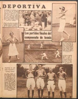 Los partidos finales del campeonato de tennis [Fotografías]