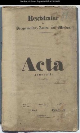 Einführung einer neuen Kreisordnung - generalia -