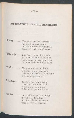 Contrapunto criollo-brasileño