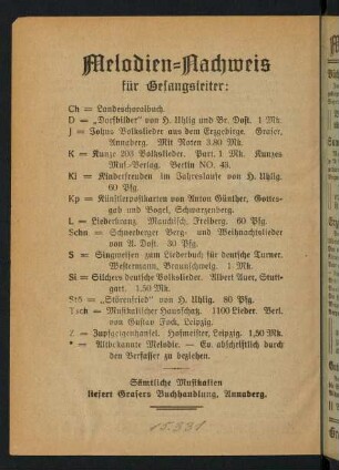 Melodien-Nachweis