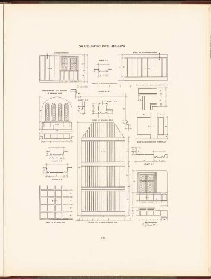 Märkisches Museum, Berlin: Innenansichten, Details naturgeschichtliche Abteilung (aus: Neubauten der Stadt Berlin, Bd. VIII, 1909)
