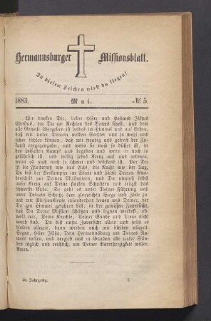1883. Mai. N° 5
