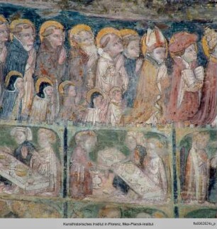 Das Jüngste Gericht : Der Einzug der Gerechten ins Paradies mit Segenssprüchen Christi (?)