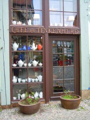 Quedlinburg - Finkenherd Cafè : Cafè am Finkenherd, aufgenommen in Quedlinburg am 27. April 2014. Foto Uwe Gerig