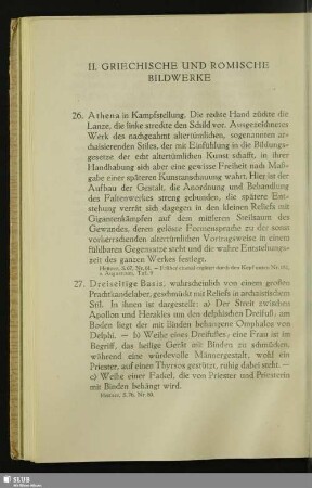II. Griechische Und Römische Bildwerke