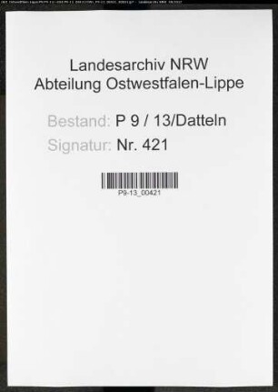 Sterberegister Standesamt Datteln
