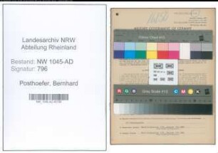 Entnazifizierung Bernhard Posthoefer , geb. 23.01.1907 (Vermessungstechniker)