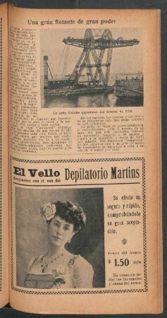 Una grúa flotante de gran poder