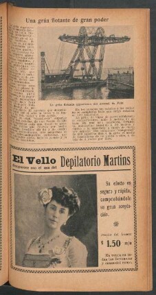 Una grúa flotante de gran poder