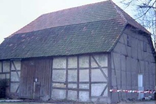 Fachwerkscheune mit Krüppelwalmdach