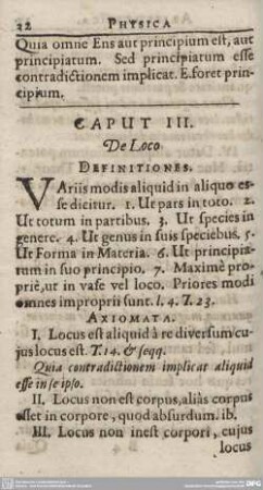 CAPUT III. De Loco.