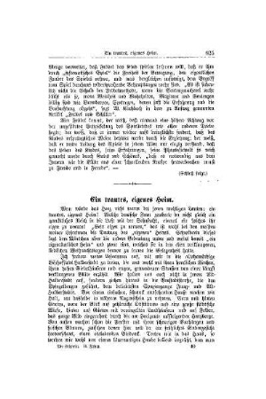 Ein trautes, eigenes Heim