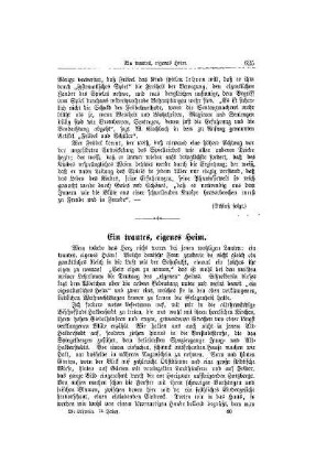Ein trautes, eigenes Heim