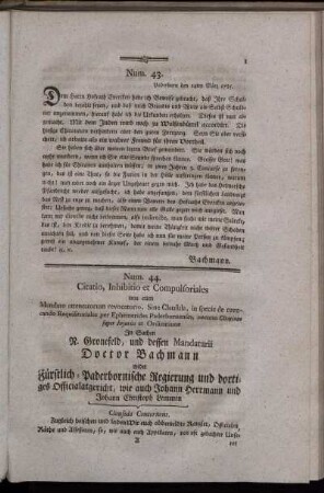 [Anlagen] Num. 43. - Num. 85.