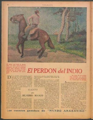 El perdón del indio : Los cuentos gauchos de "Mundo Argentino"
