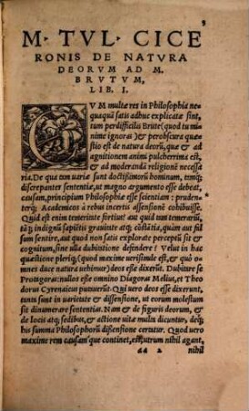 M. Tvllii Ciceronis Opera, 8. Philosophicorvm Ciceronis Secvncvs Tomvs : In Qvo De Natura Deorum libri III., De Diuinatione libri II., De Fato liber I., Somnium Scipionis, quod e sex libris de Repub. Superest, De Legibus libri III. De Vniversitate liber I., Q. Ciceronis de Petitione Consulatus liber I., Phaenomena Arati, a M. Tullio adolescente in Latinum conuersa
