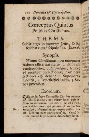 278-285, Conceptus Quintus. Politico-Christianus.