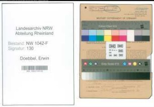 Entnazifizierung Erwin Doebbel , geb. 14.03.1902 (Zollbeamter)
