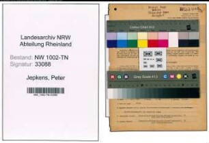 Entnazifizierung Peter Jepkens , geb. 04.03.1905 (Prokurist)
