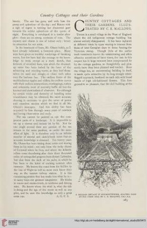 39.1909/10 = Nr. 156: Country cottages and their gardens : illustrated by C. E. Mallows