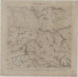 Section Langenleuba aus: Topographische Karte (Äquidistantenkarte) Sachsen