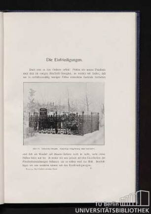 Die Einfriedungen.