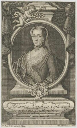 Bildnis der Maria Sophia Ochsin, gebohrne Lutterothin