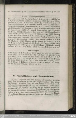 V. Verhältnisse und Proportionen