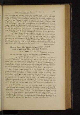 Neues über die zusammengesetzten Nester und gemischten Kolonien der Ameisen.