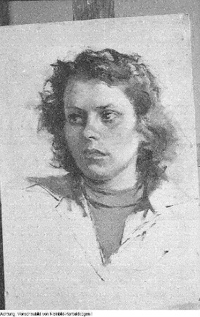 Ausstellung Dresdner Künstler, u.a. Arbeiten des Malers Rudolf Hering, November 1953