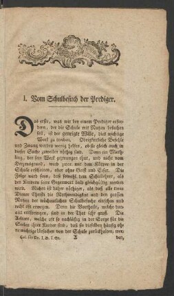 Ersten Bandes Erstes Stück