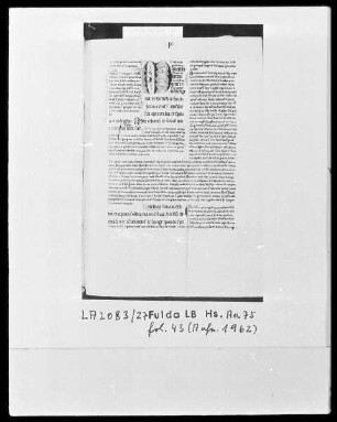 Glossa ordinaria in libros Sapientales — Initiale M, Folio 43recto