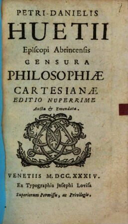 Censura philosophiae Cartesianae