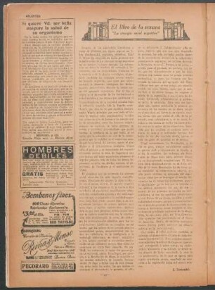 El libro de la semana : "La sinergia social argentina"