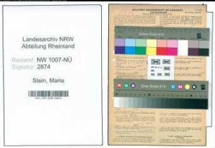 Entnazifizierung Maria Stein , geb. 27.09.1913 (Putzmacherin)