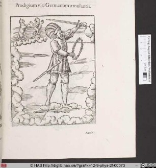 Prodigium viri Germanum aemulantis.