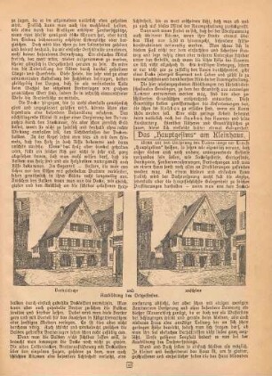 Das "Hauptgesims" am Kleinhaus
