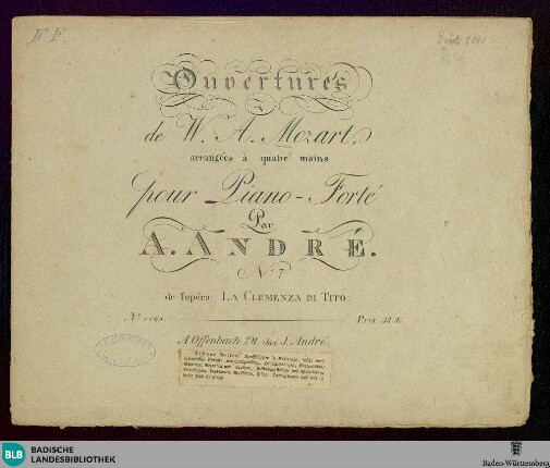7: No. 7 de l'opéra: La Clemenza di Tito