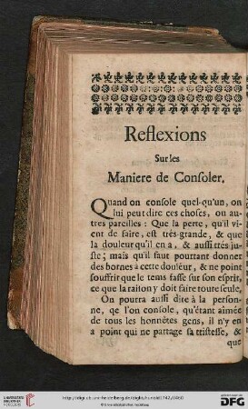 Lettres de Consolation