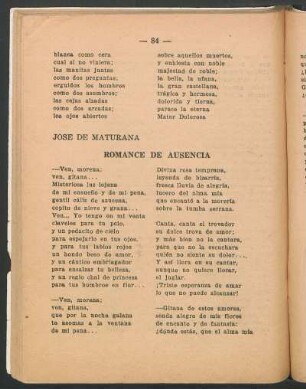 Romance de ausencia