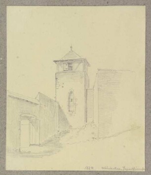 Hexentürmchen der Burg Windecken, nach einer Vorlage von 1824