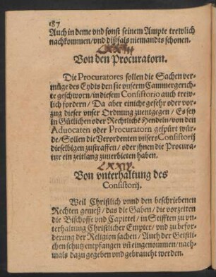 Von den Procuratorn.